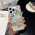 Flower Bow Rhinestone Tie Shell iPhone Case - Viexta