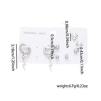 Titanium Steel Earrings Set