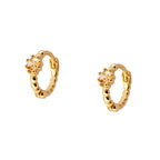 Round Rhinestone Earrings - Viexta