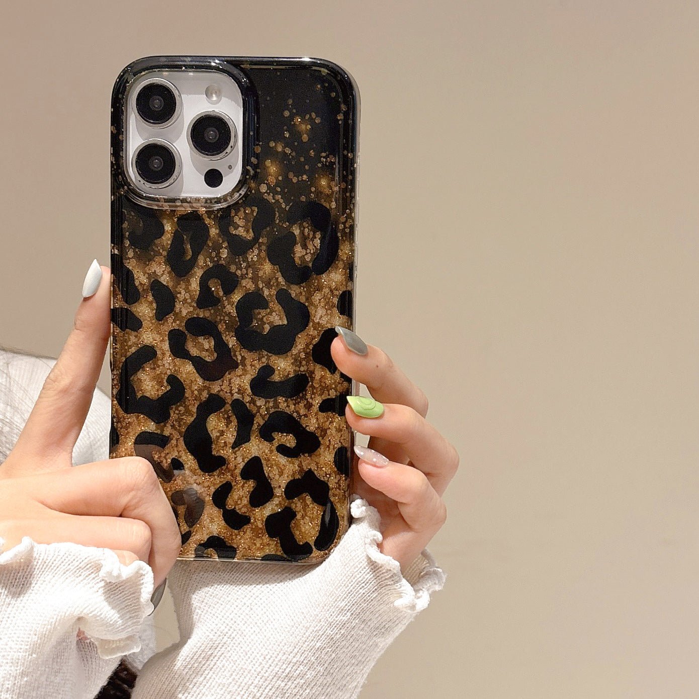 Leopard Print Drop-resistant iPhone Case