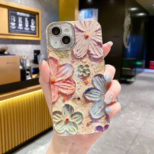 Blue Light Flower iPhone Case - Viexta