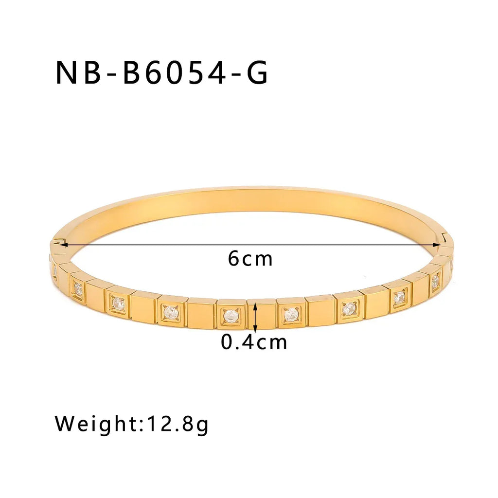 zircon-titanium-steel-electroplated-bracelet - Viexta