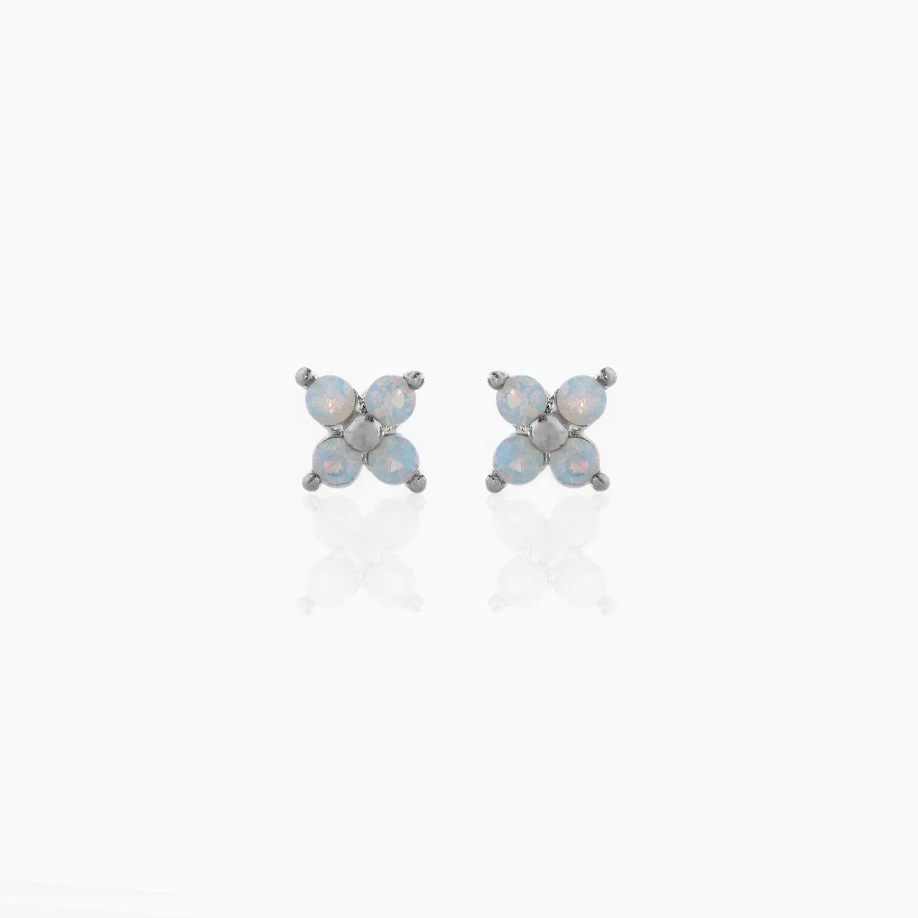 Blue Flower Stud Earrings - Viexta