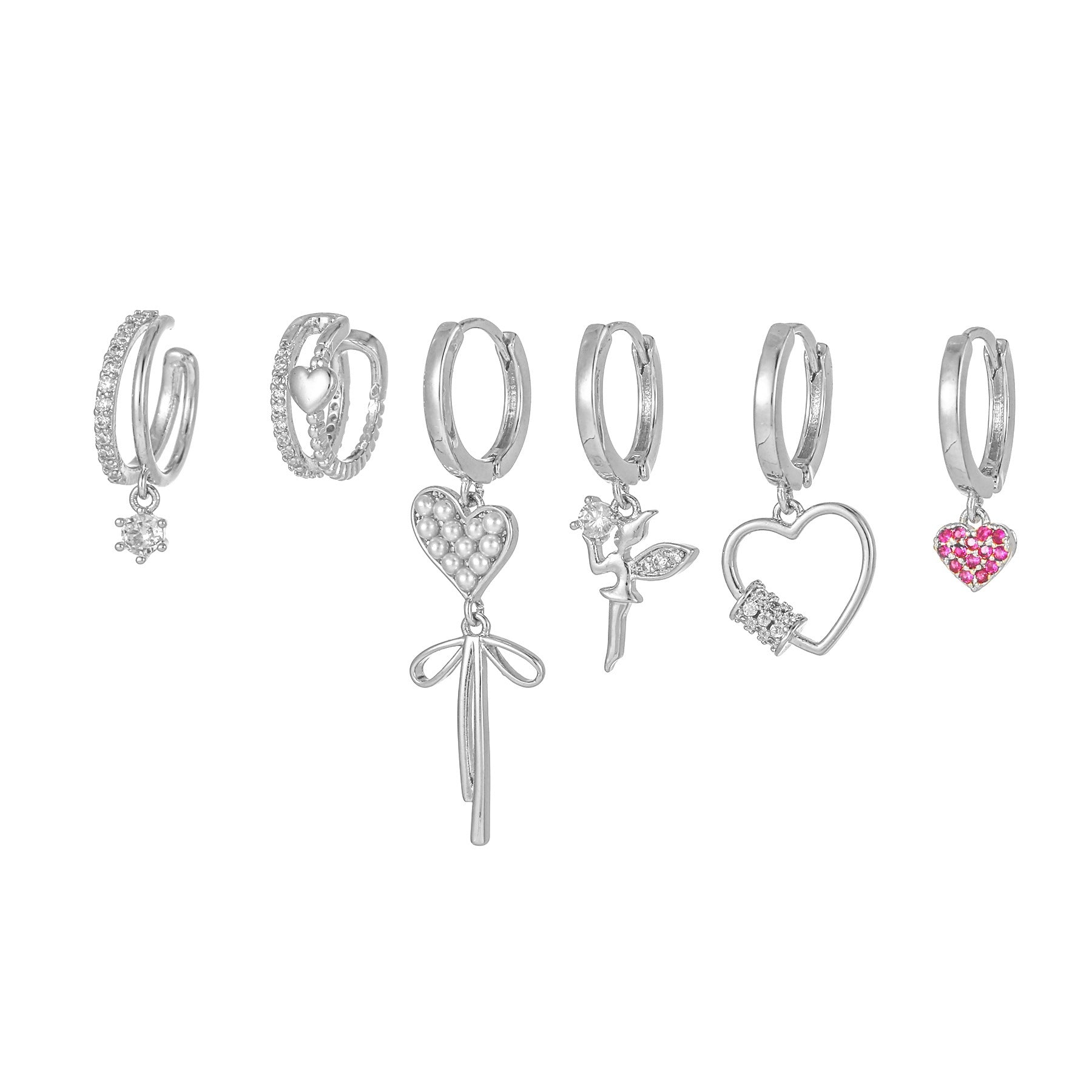 6piece Asymmetric Tassel Ear Clip