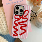 Large Hole Frosted Bow Feilin iPhone case - Viexta