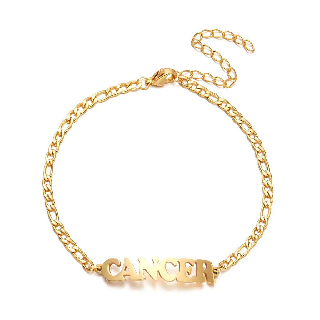 Stainless Steel Zodiac printed Bracelet - Viexta