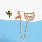 Oil Dripping Tassel Ear Clip - Viexta