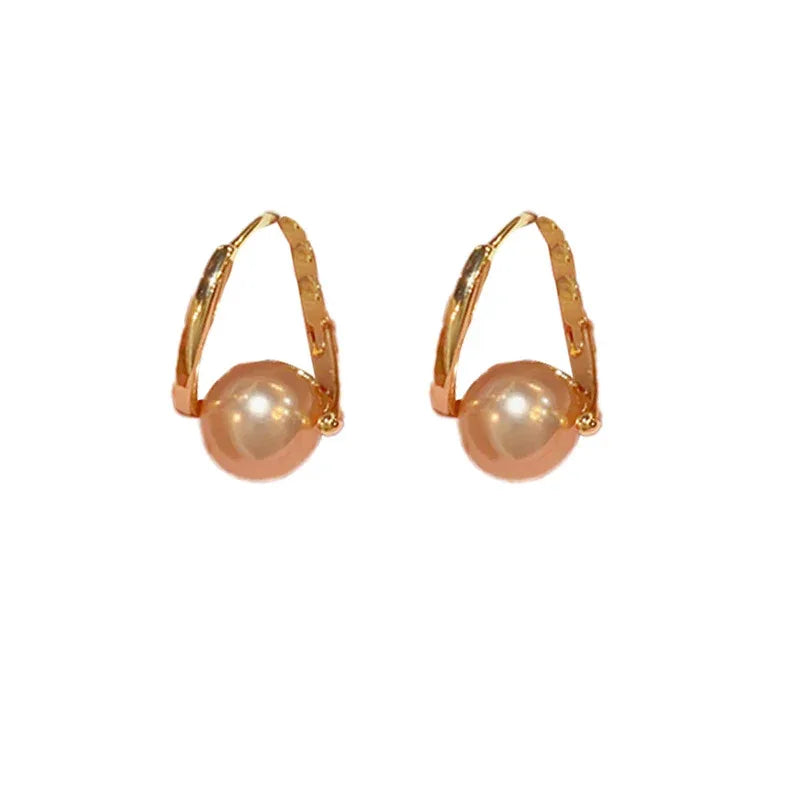 Champagne Pearl Ear Clip - Viexta