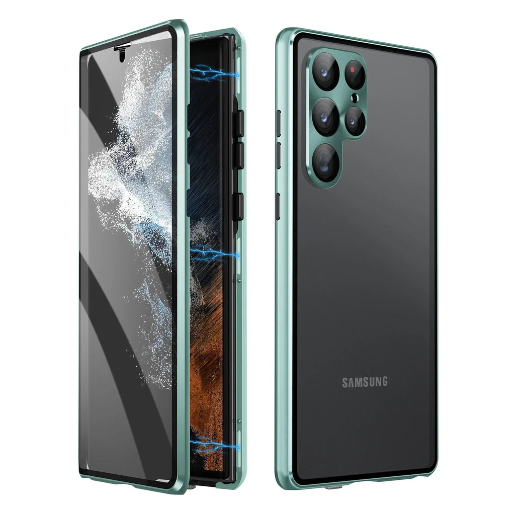 S24Ultra Peep-proof Magnetic Mirror Phone Case - Viexta