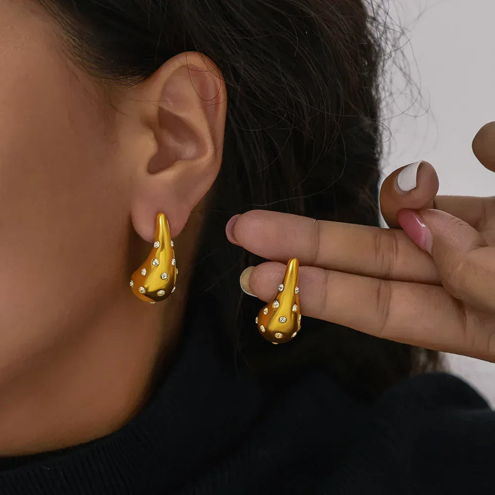 Luxury Water Drop-shaped Earrings - Viexta