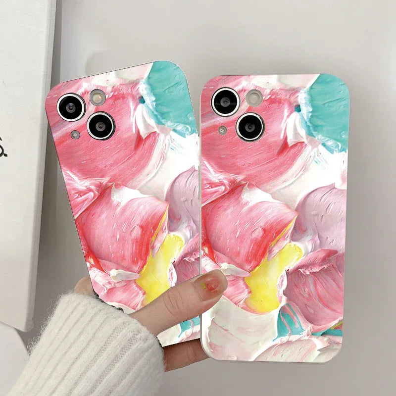 Oil Painting Flowers iPhone Case - Viexta