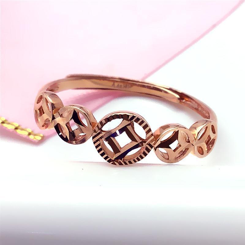 Russian Purple Coin Ring