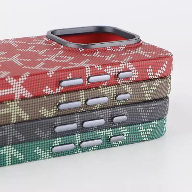 Fiber Texture Ultra-thin Metal iPhone Case - Viexta