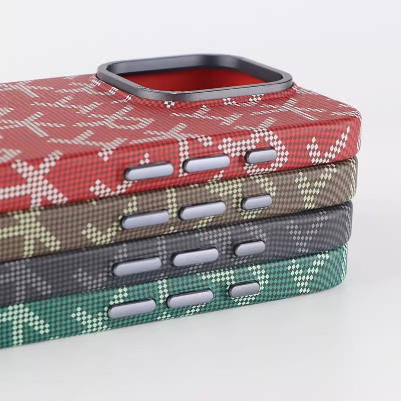 Fiber Texture Ultra-thin Metal iPhone Case