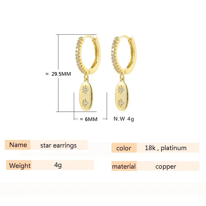 Octagonal Groove Earrings - Viexta
