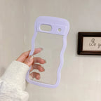 Two-in-one Wave Shell Transparent Google Pixel case - Viexta