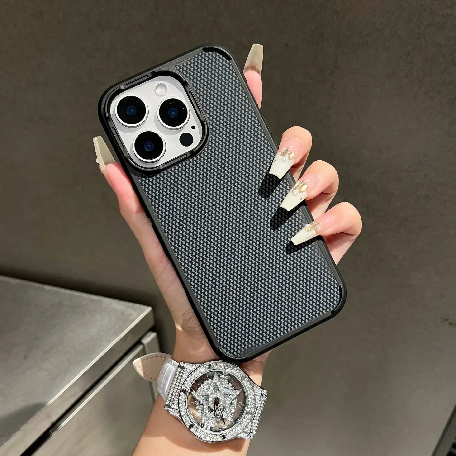 Carbon Fiber Magnetic Suction iPhone Case - Viexta