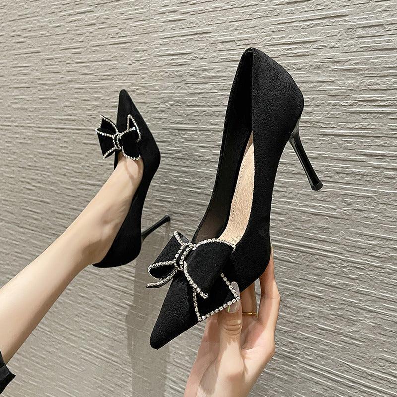Women's Korean-style Bowknot High Heel - Viexta