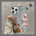 electroplating-pleated-three-dimensional-heart-iphone-case - Viexta