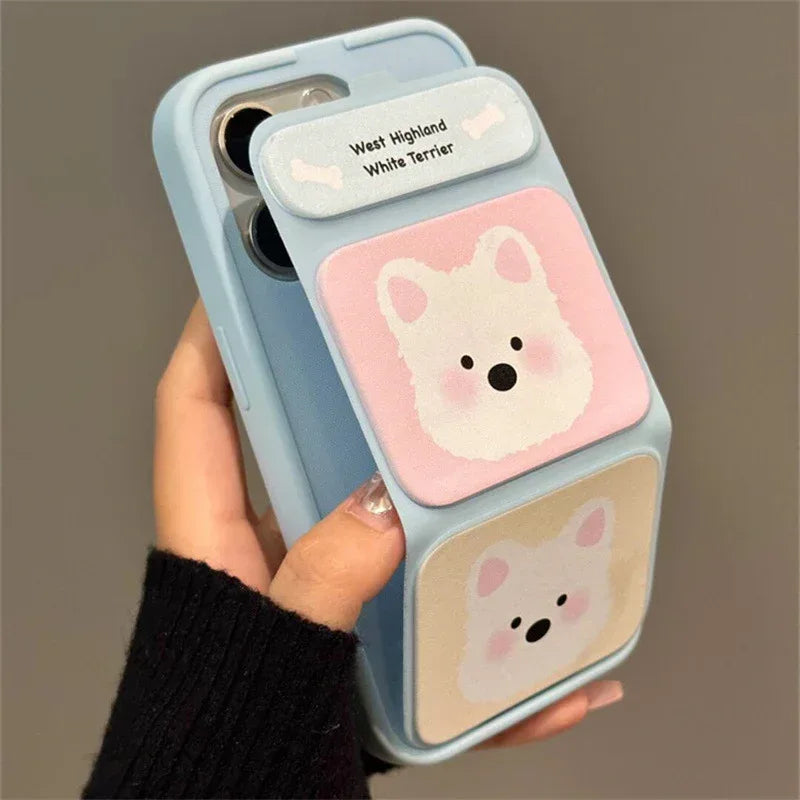 Cartoon Blush West Highland iPhone Case - Viexta