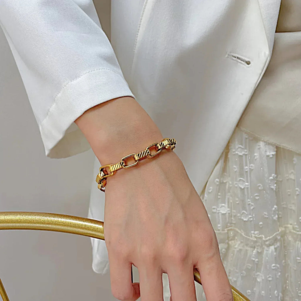 Stainless Steel Twill Unisex Bracelet - Viexta