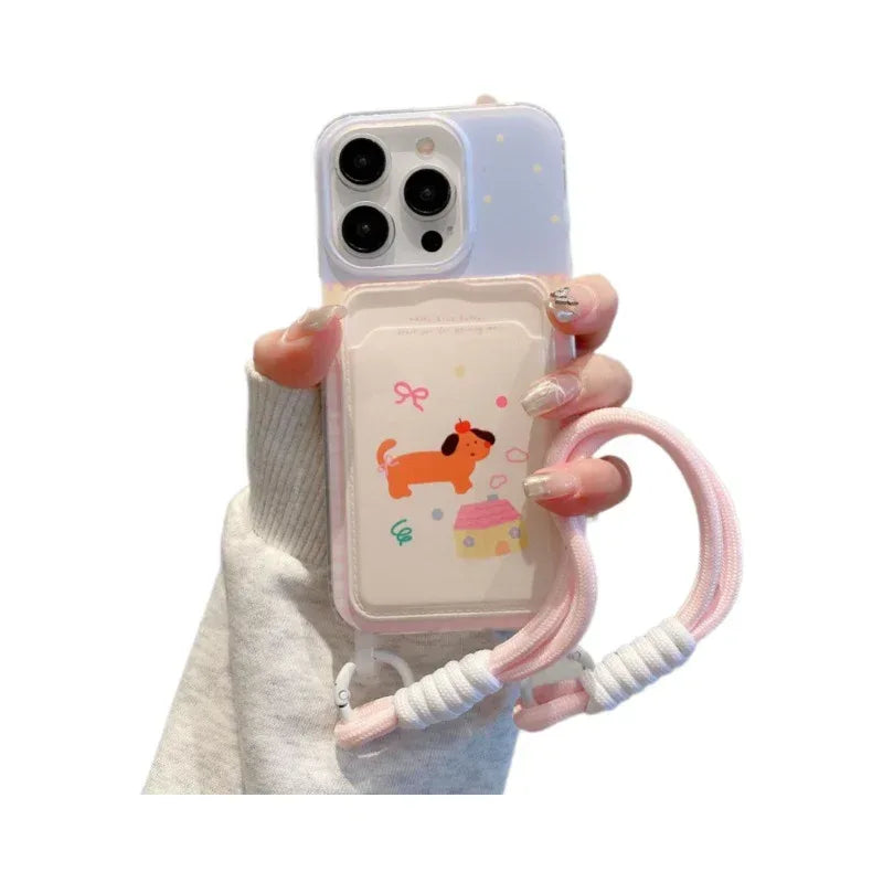 Cartoon Lanyard iPhone Case - Viexta