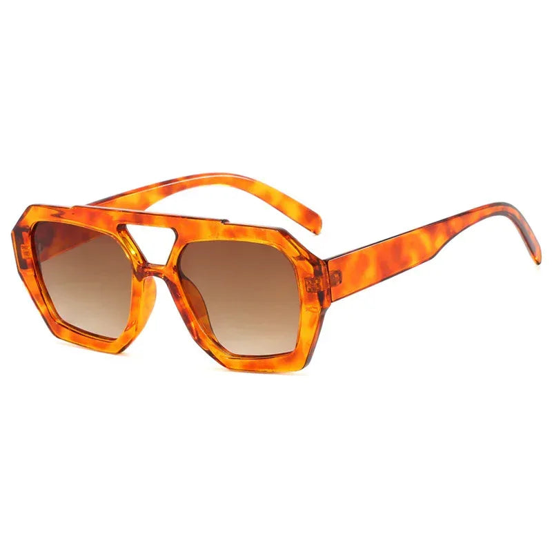 Ins Big Frame Leopard Sunglasses - Viexta