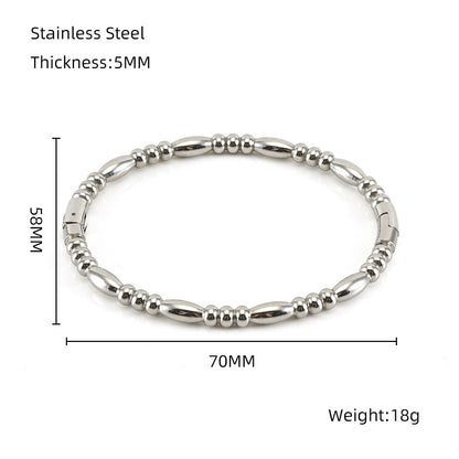 Bamboo Titanium Steel Bracelet