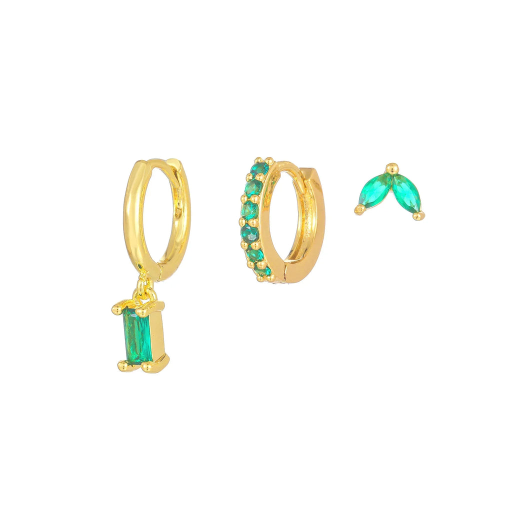 3piece Zircon Ear Clip - Viexta