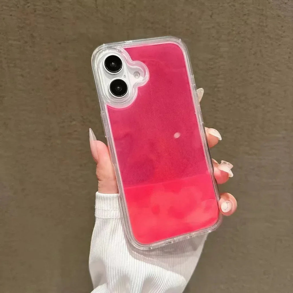 luminous-glitter-powder-quicksand-drop-resistant-iphone-case - Viexta