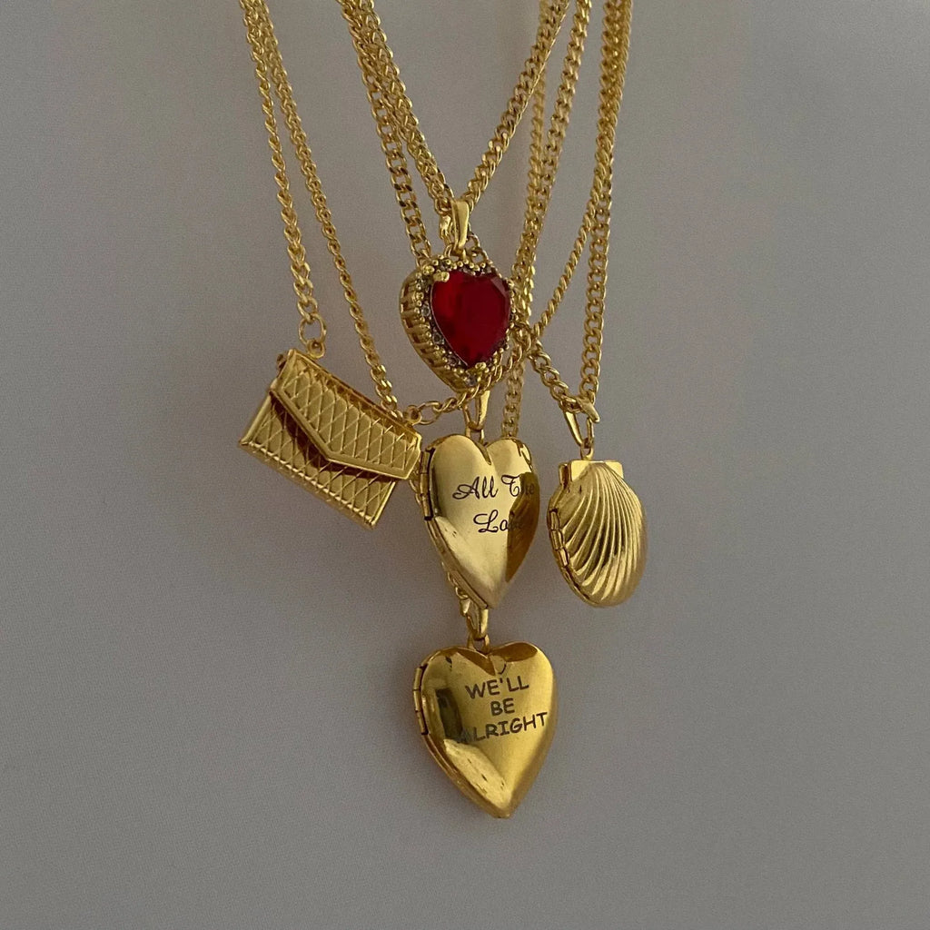 Shell Titanium Steel Album Necklace - Viexta