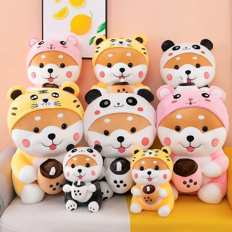 Transformation Milk Tea Dog Plush Toy - Viexta