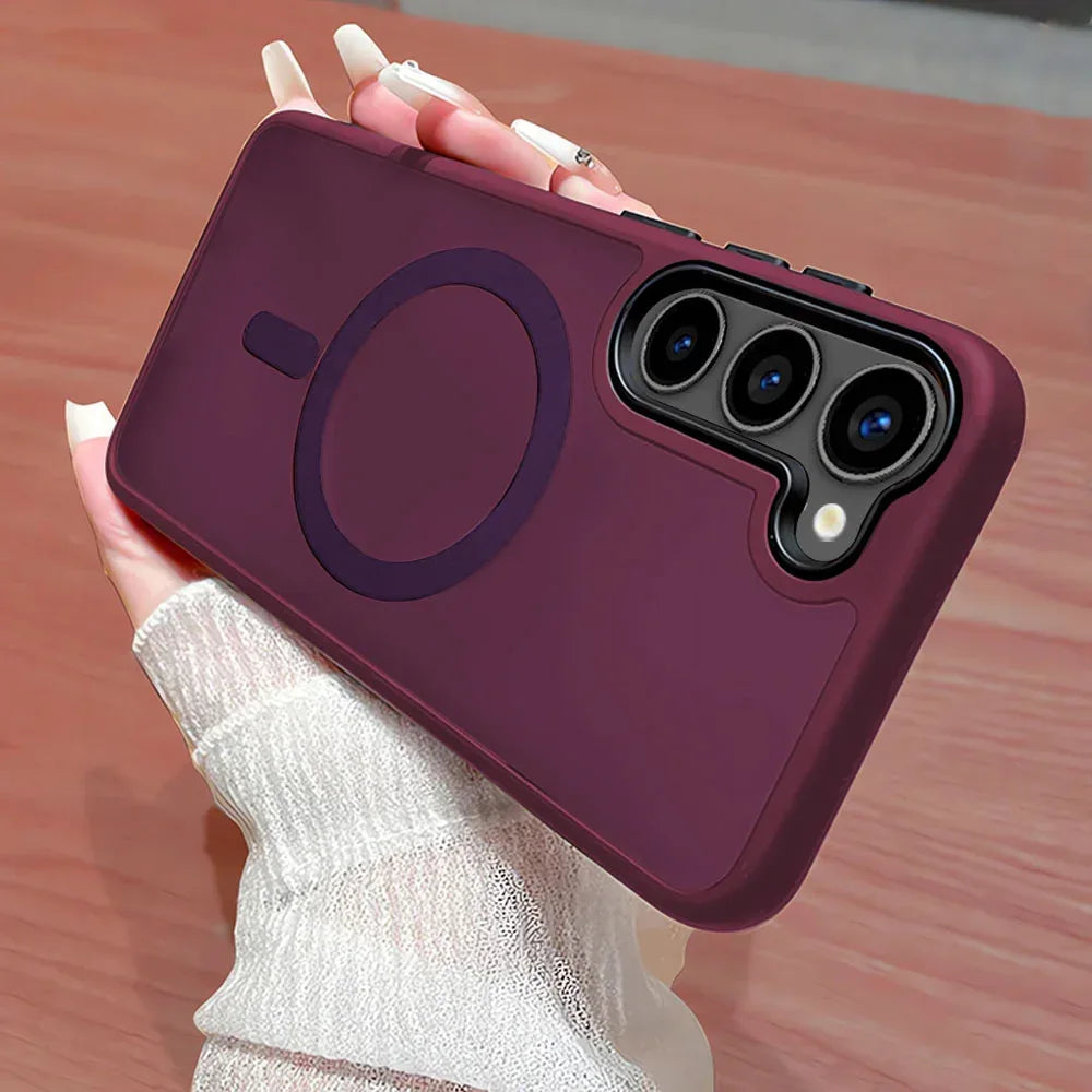 magnetic-absorbing-matte-samsung-phone-case - Viexta
