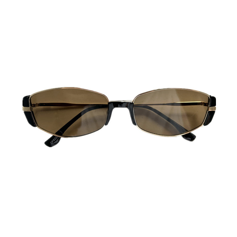 Metal Oval Cats' Eye Sunglasses