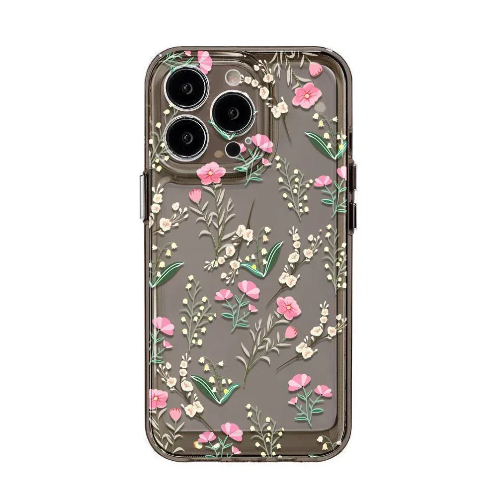 Small Floral Silicone iPhone Case - Viexta