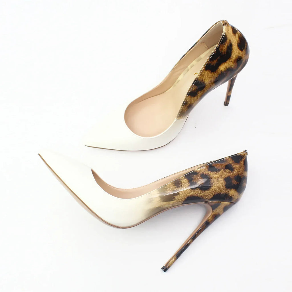 Texture Pointed High Heel - Viexta