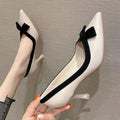French Style Bow High Heels - Viexta