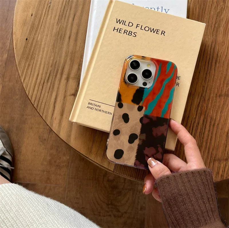 colored-mosaic-leopard-iphone-case - Viexta