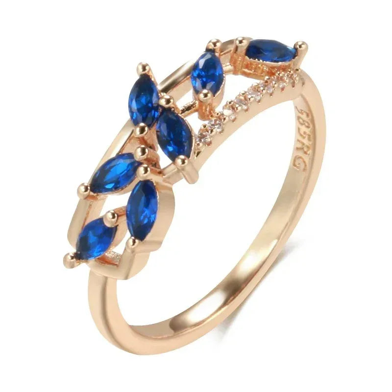 Micro Inlaid Zircon Bud-shaped Ring - Viexta