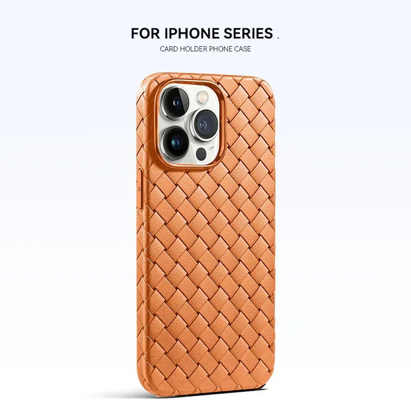 Woven Pattern Heat Dissipation resistant Protective Cover for IPhone - Viexta
