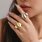 Liquid Lava Curved Ring - Viexta