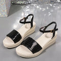 Shiny Thick Sandals - Viexta