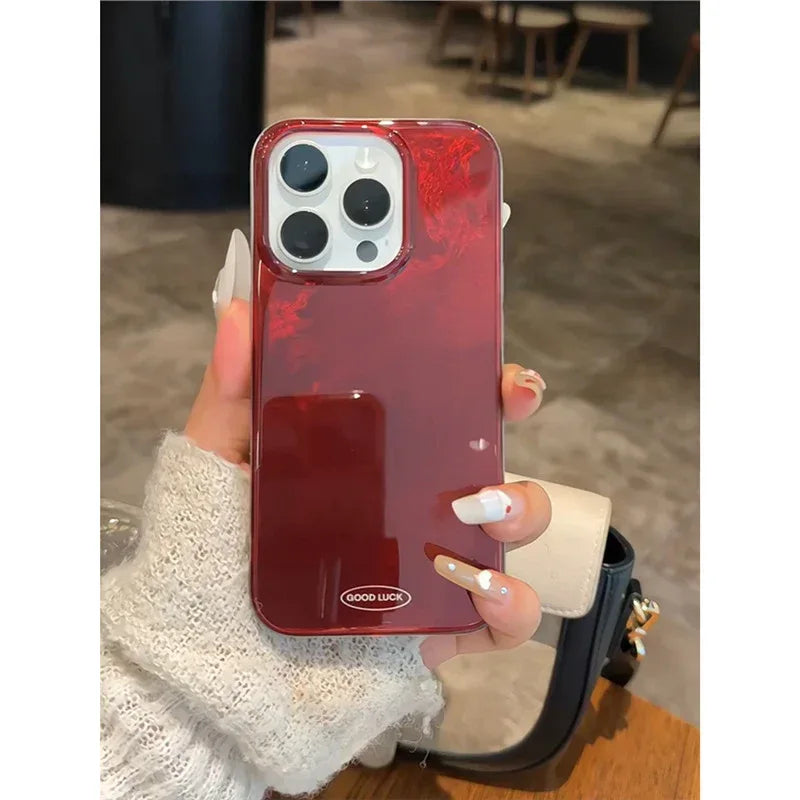 High-grade Red Smudges iPhone Case - Viexta