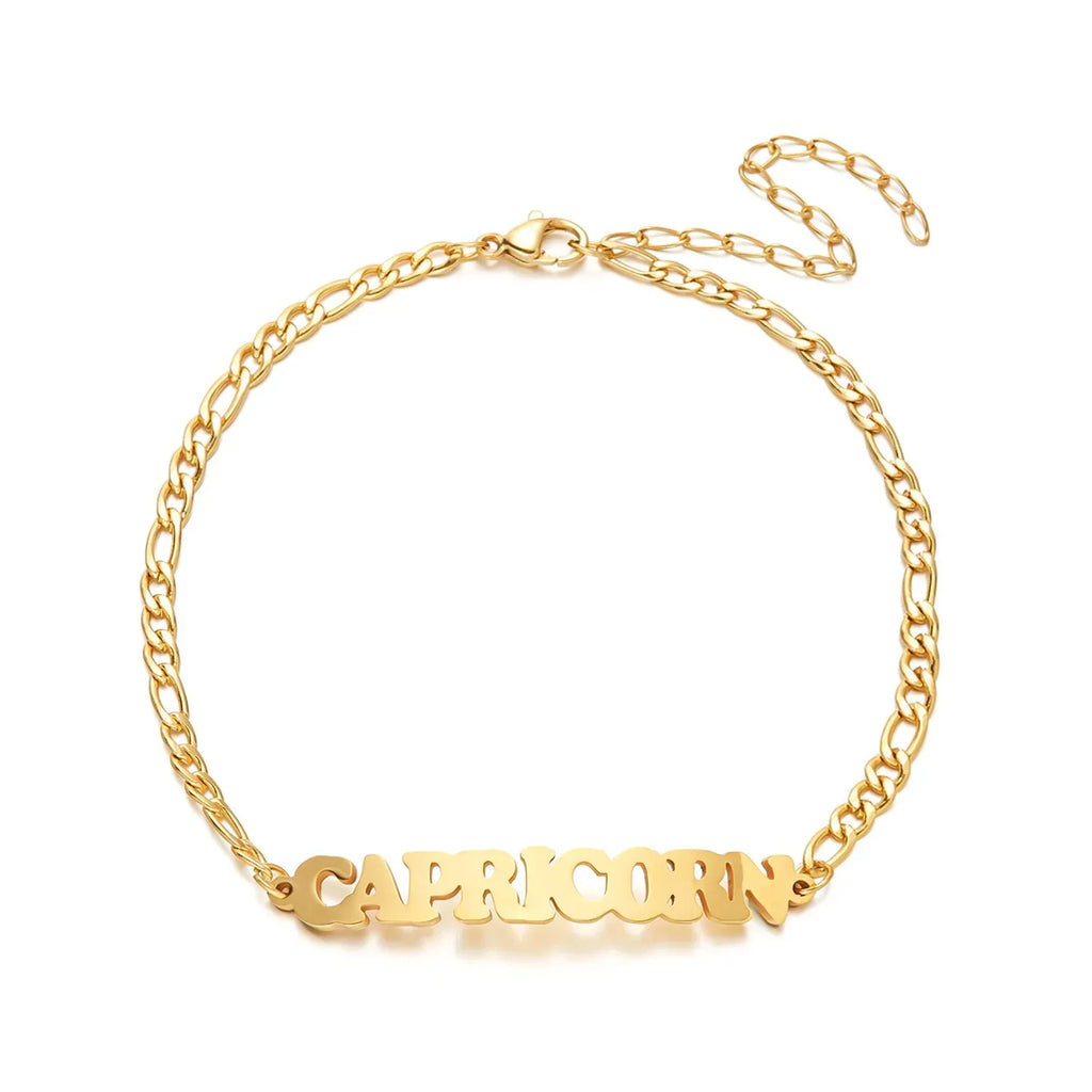 Stainless Steel Zodiac printed Bracelet - Viexta