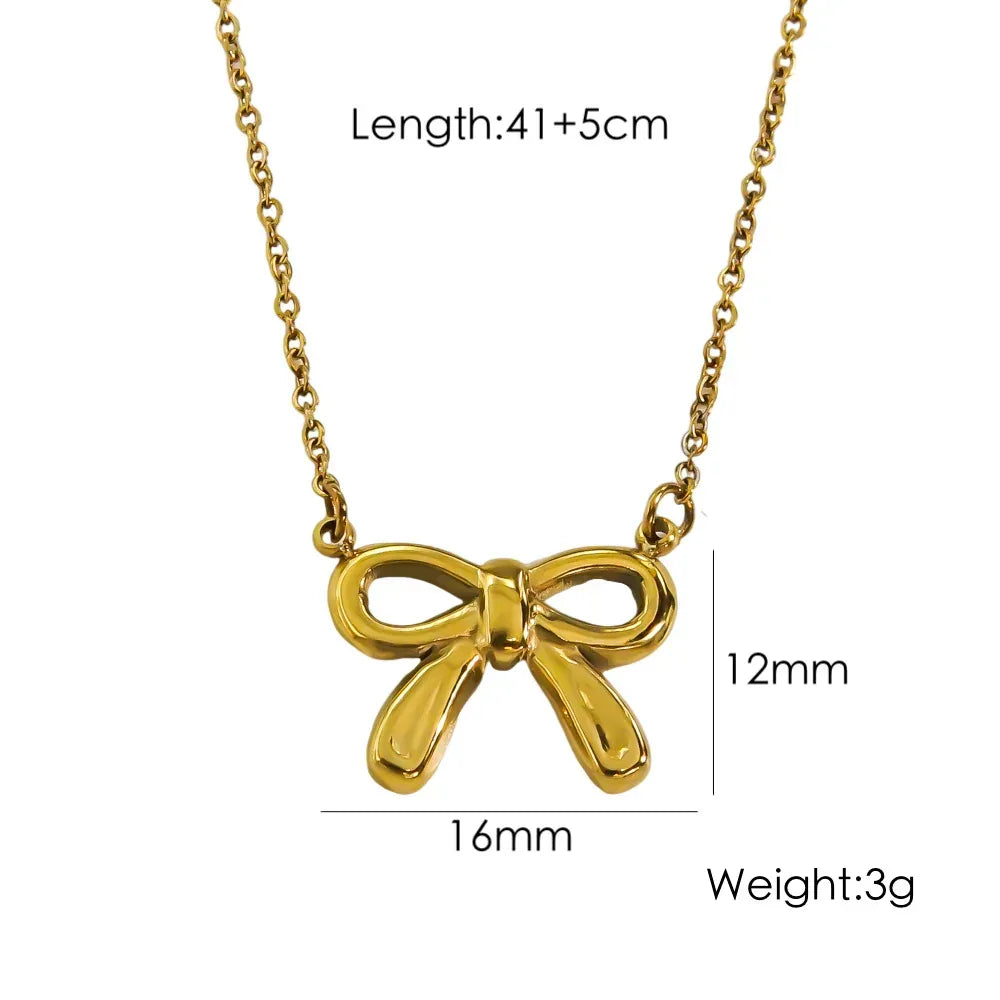 Bow Stainless Steel Necklace - Viexta