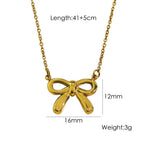 Bow Stainless Steel Necklace - Viexta