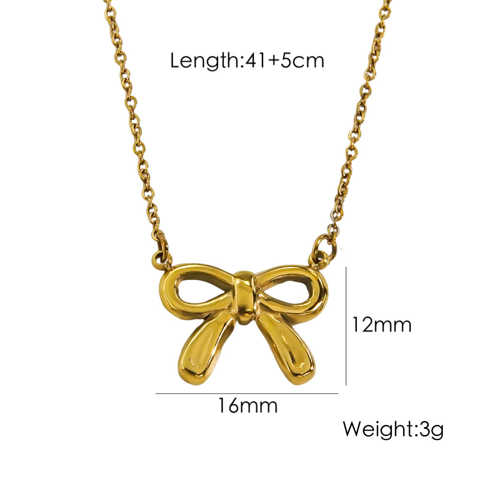 Bow Stainless Steel Necklace