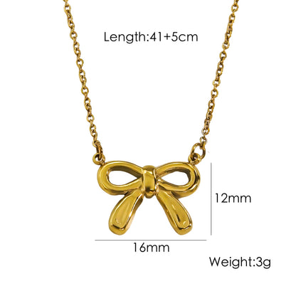 Bow Stainless Steel Necklace