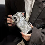 Epoxy Laser Butterfly Diamond Edge iPhone Case - Viexta