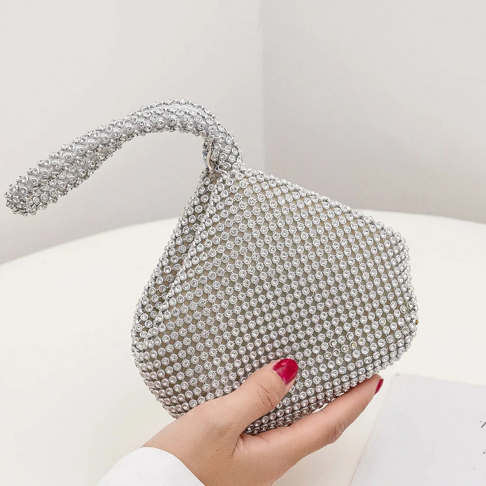 Handmade Rhinestone Portable Purse - Viexta
